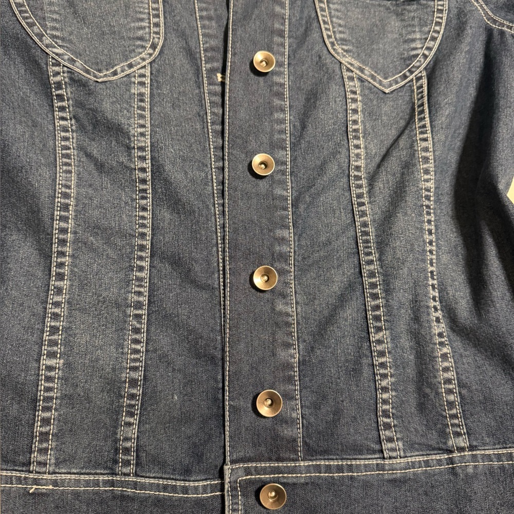 Coldwater Creek Dark Blue Denim Jacket - Picture 6 of 6